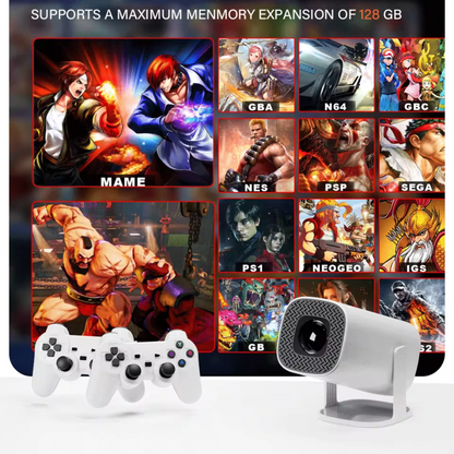 Cast Console™ 4K Ultra HD Retro Projector White